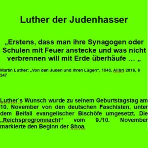 Read more about the article Luther der Judenhasser