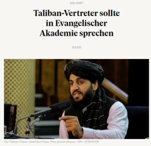 Read more about the article Evangelische Kirche lud Taliban ein.