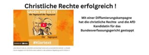 Read more about the article Kampagne der christlichen Rechten erfolgreich