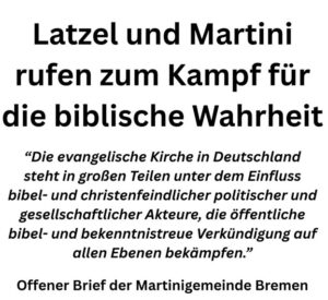 Read more about the article Latzel ruft zum Kampf für die biblische Wahrheit