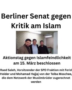 Read more about the article Berliner Senat: Bahn frei für Islamisten